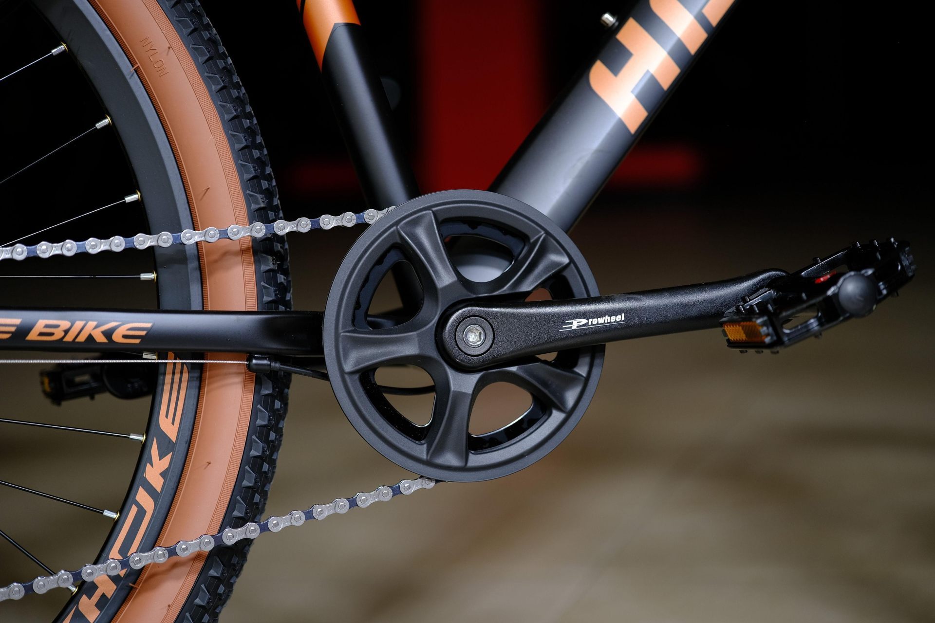 Система (шатун) алюминий Prowheel  HOKE ONE STUNT 26 матовый чёрный