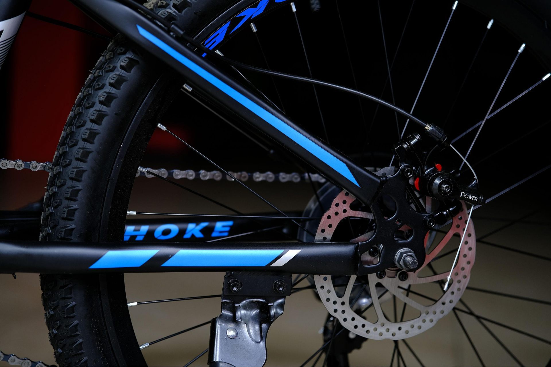 Тормоз Power disc 160 механический  HOKE Steel WAY 24 матовый чёрный-синий